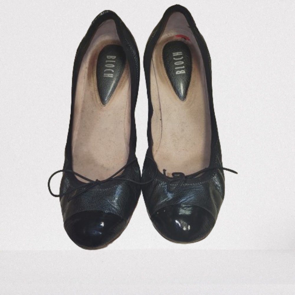 Bloch Ballet Two Toned Wedged Heels With Bow